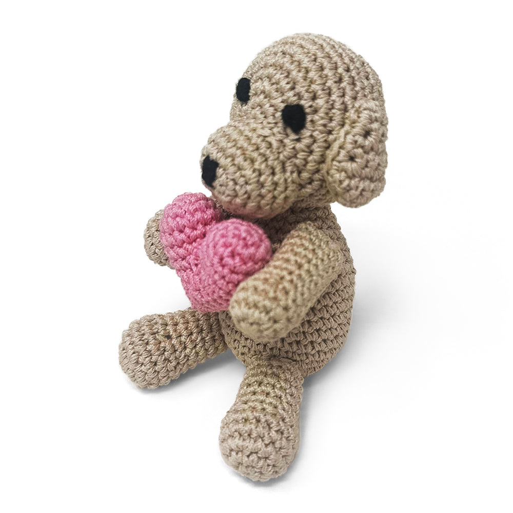Puppy Heart Crochet Toy