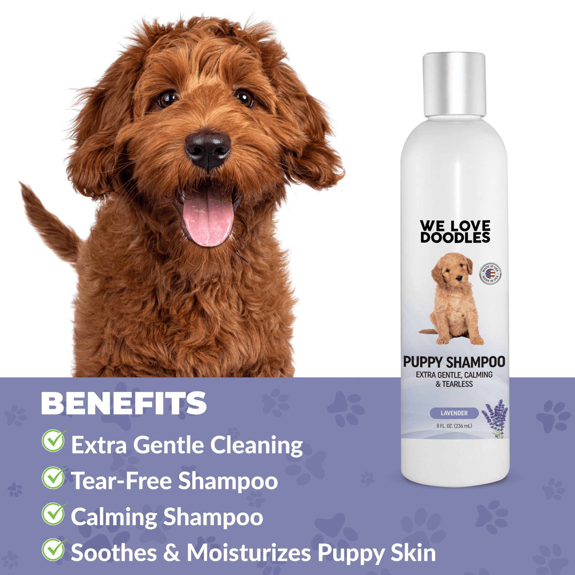 Puppy Grooming Kit - Brush, Shampoo & Detangler