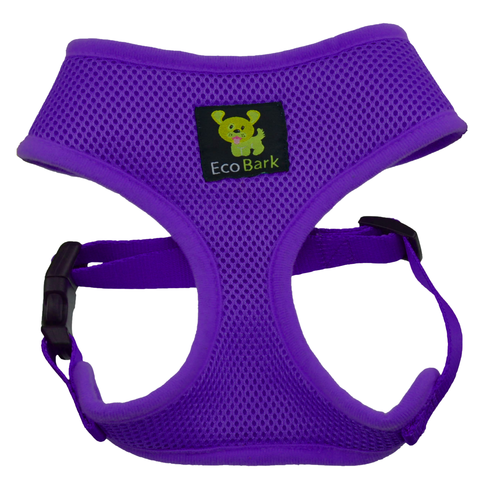 EcoBark Purple Dog Harness - Over-the-Head Soft Mesh Dog Vest Halter for Small to Medium Dogs and Puppies
