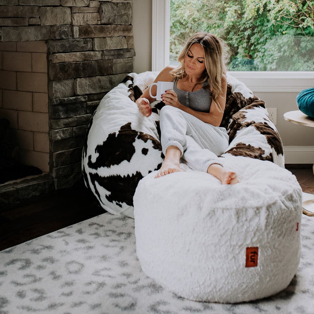 CordaRoy's Queen Faux Fur Convertible Bean Bag Chair