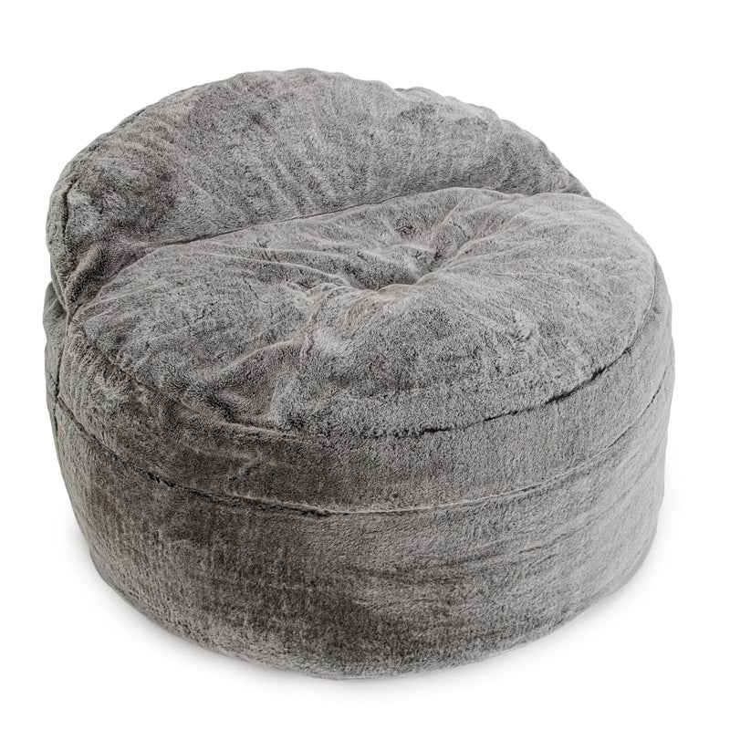 CordaRoy's Queen Faux Fur Nest Convertible Bean Bag Chair