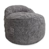 CordaRoy's Queen Faux Fur Nest Convertible Bean Bag Chair