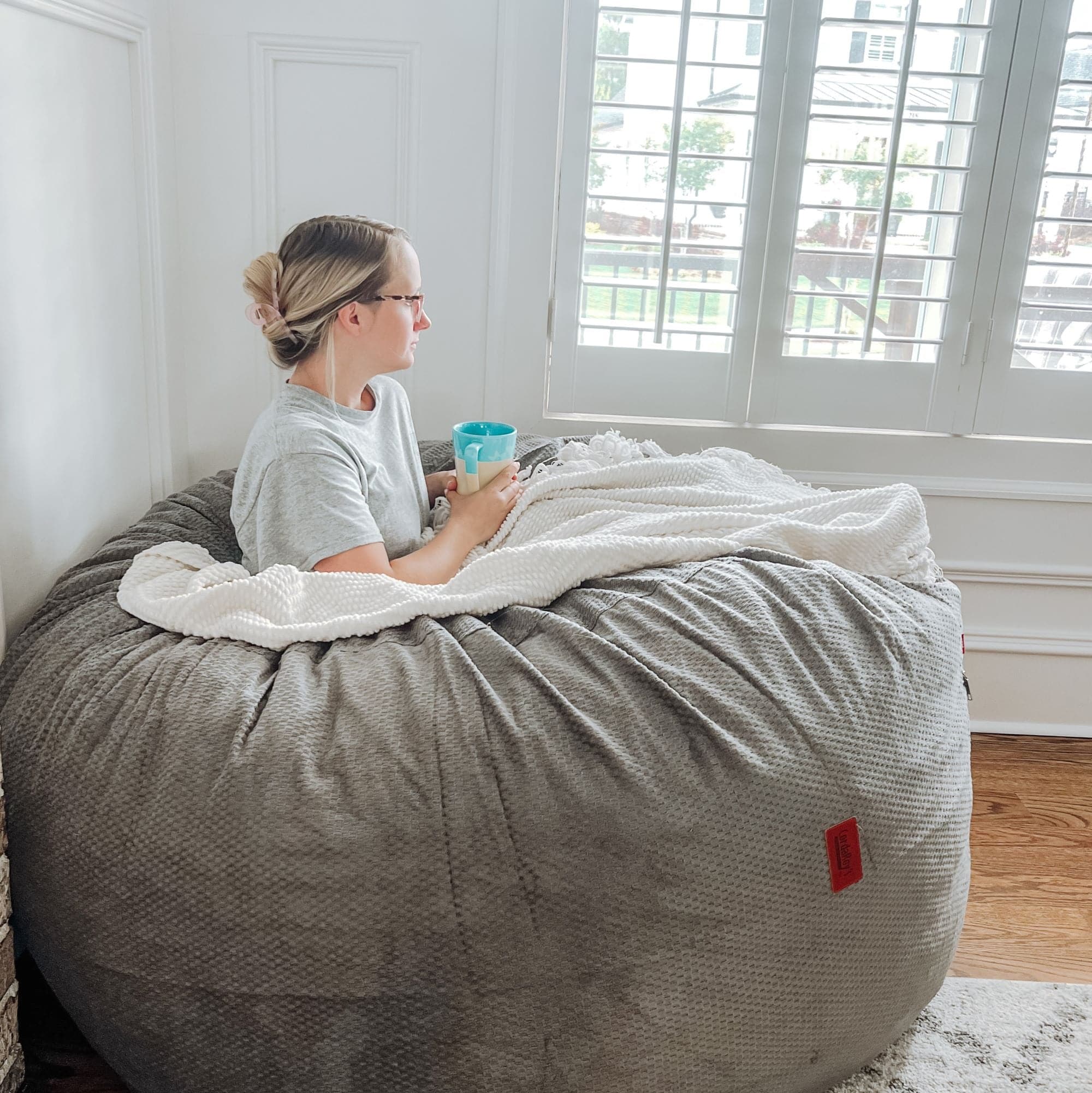 CordaRoy's Full Chenille Convertible Bean Bag Chair