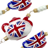 Union Jack Tea Glass Tree Garland