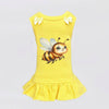 Hello Doggie Queen Bee Faux Fur Cotton Handmade Handmade in the USA Dress