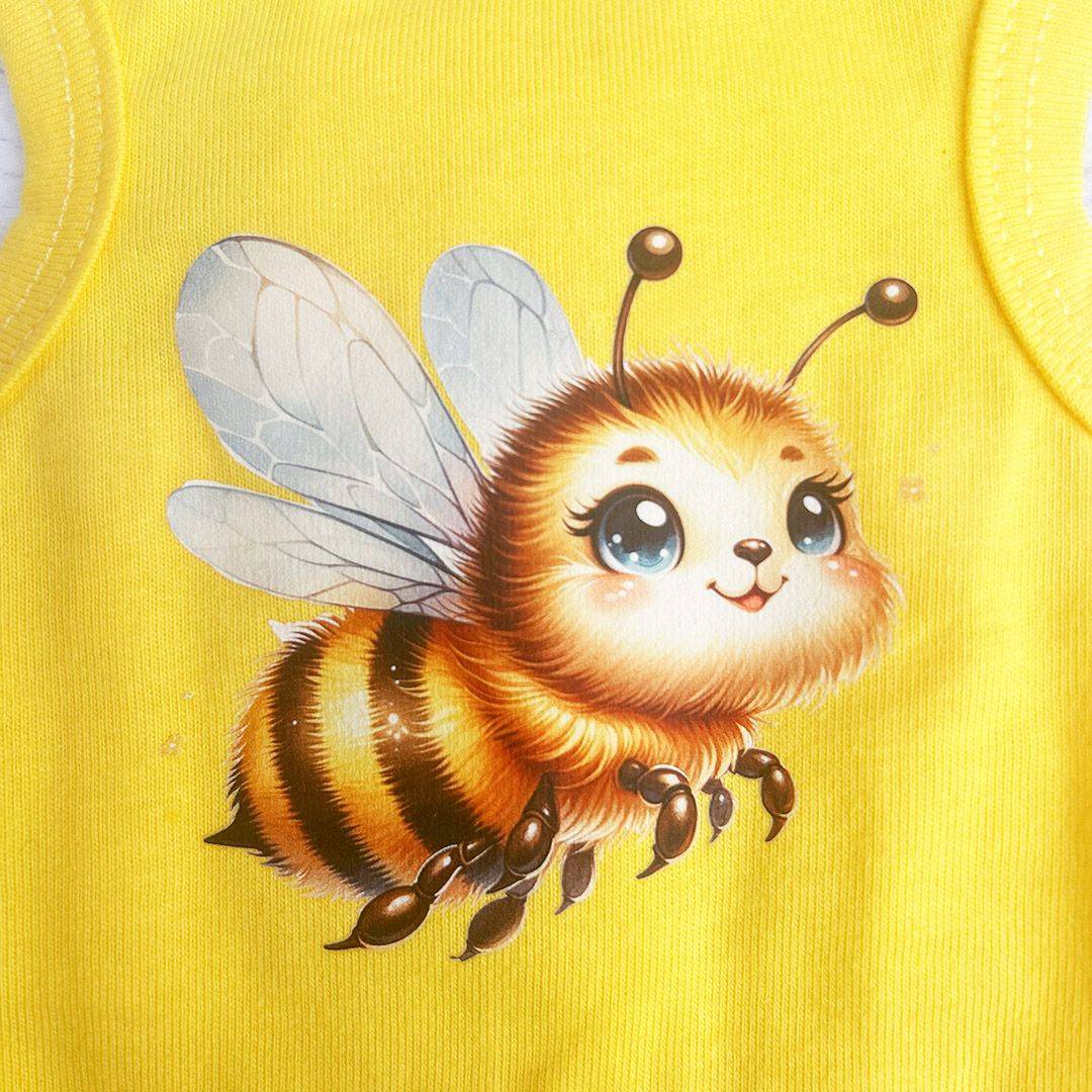 Hello Doggie Queen Bee Faux Fur Cotton Dog Dress