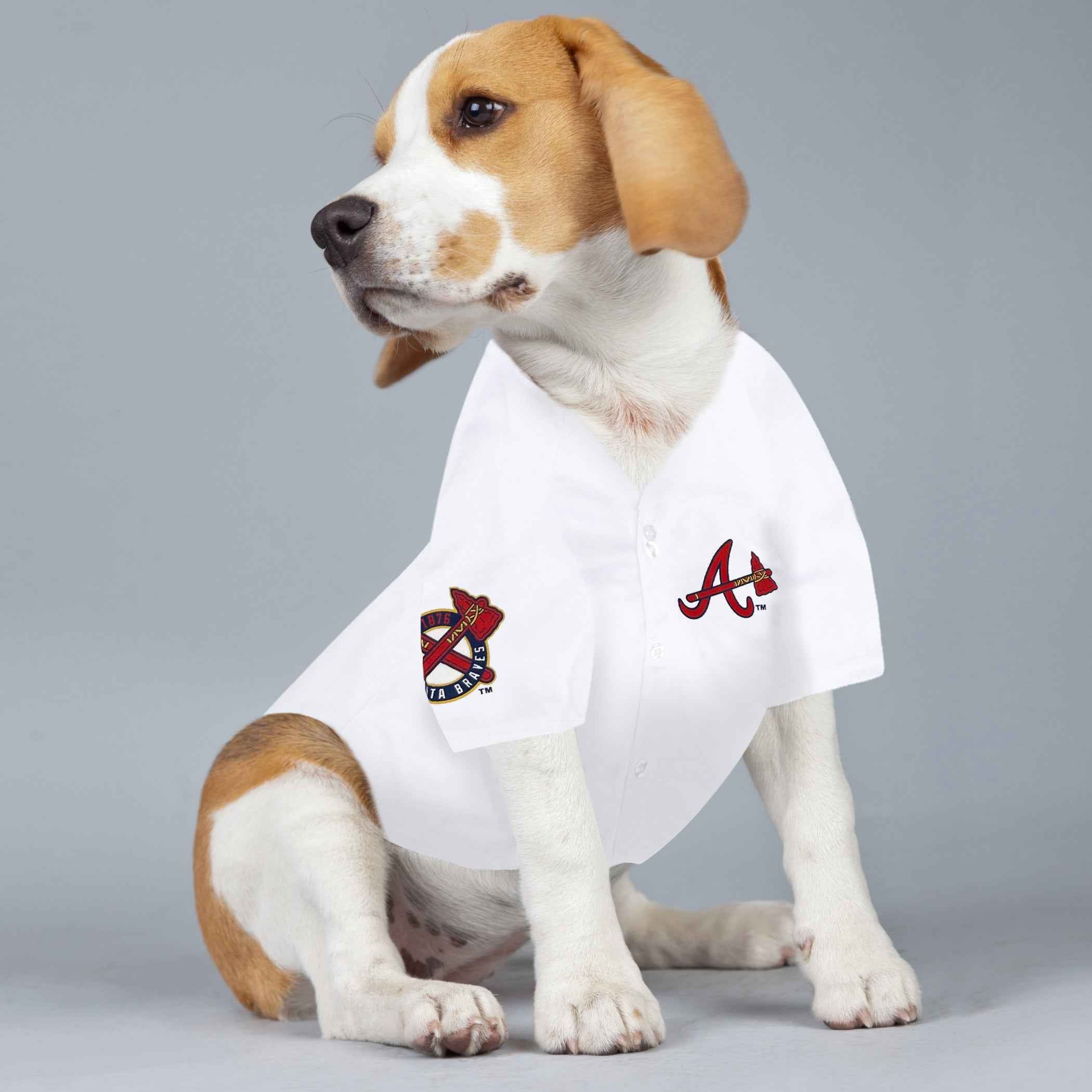 MLB Atlanta Braves Ronald Acuna Jr. Mesh Pet Jersey