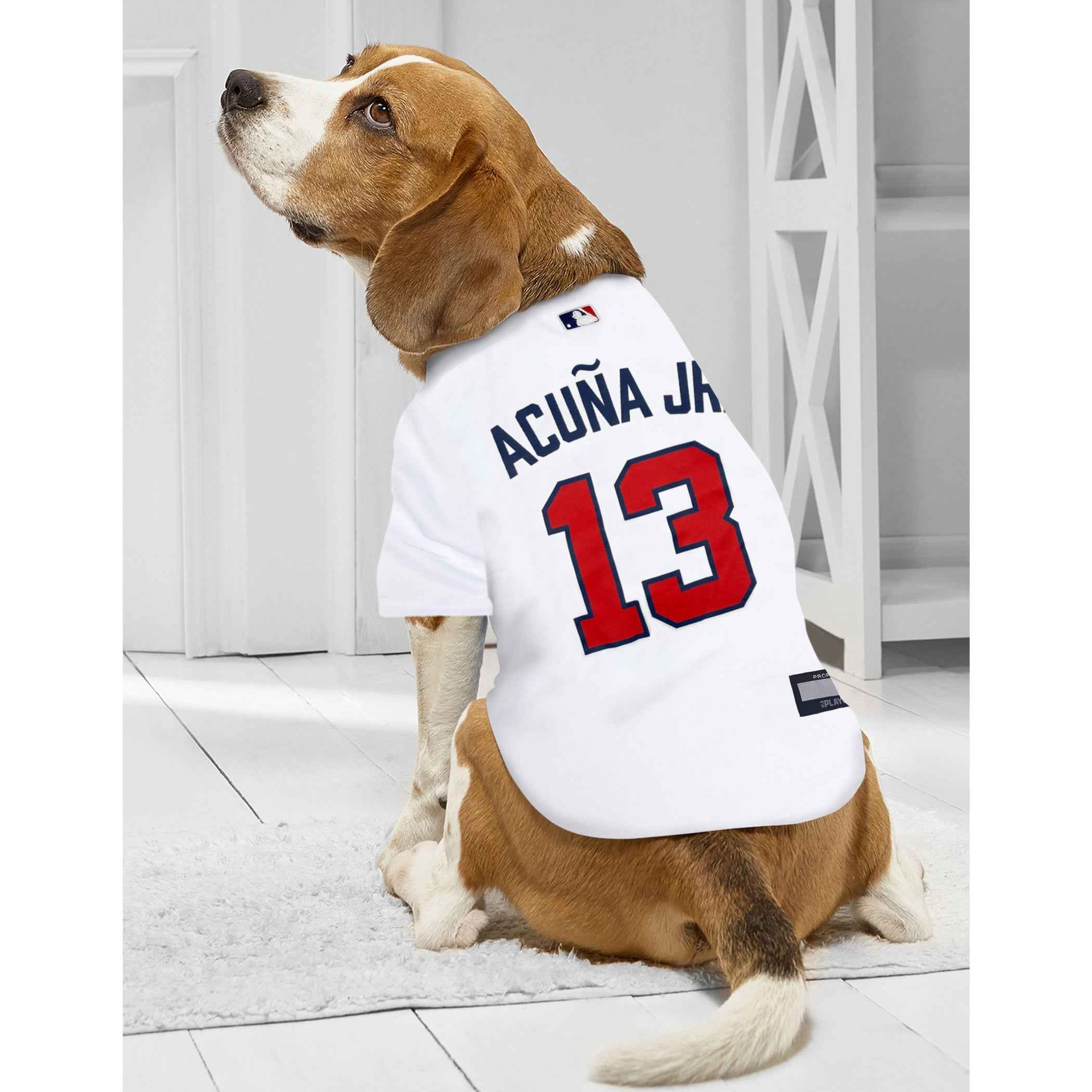 MLB Atlanta Braves Ronald Acuna Jr. Mesh Pet Jersey