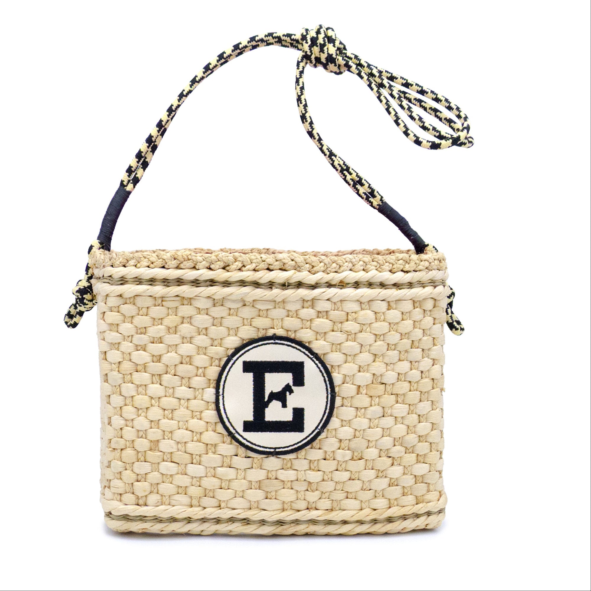 Raffia Nest Bag: Couture Hand-Woven Dog Carrier | Italian Luxury