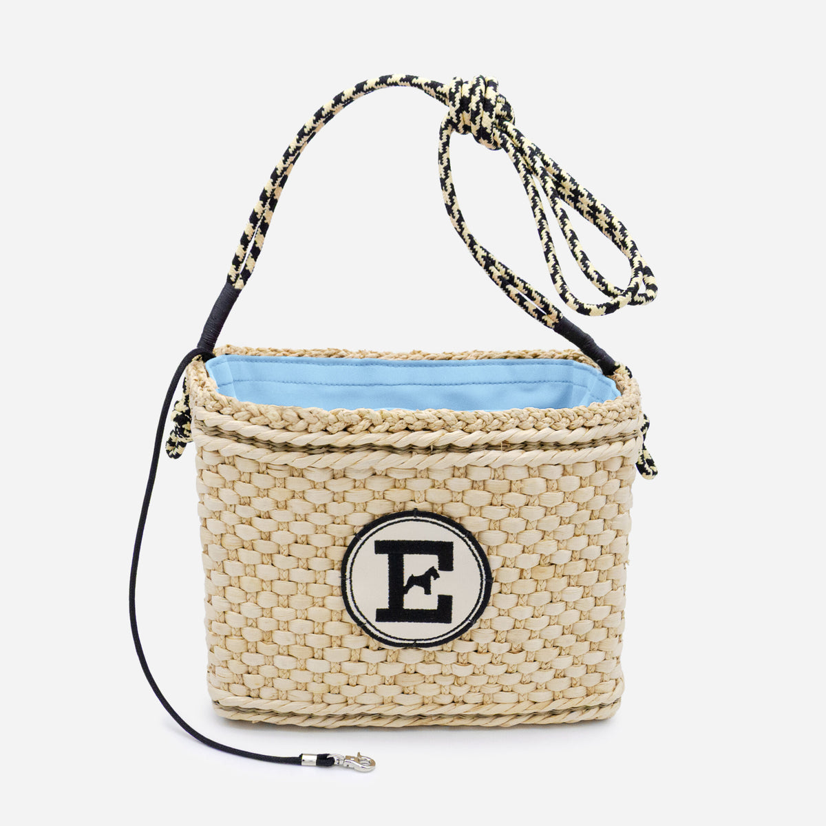 Raffia Nest Bag: Couture Hand-Woven Dog Carrier | Italian Luxury