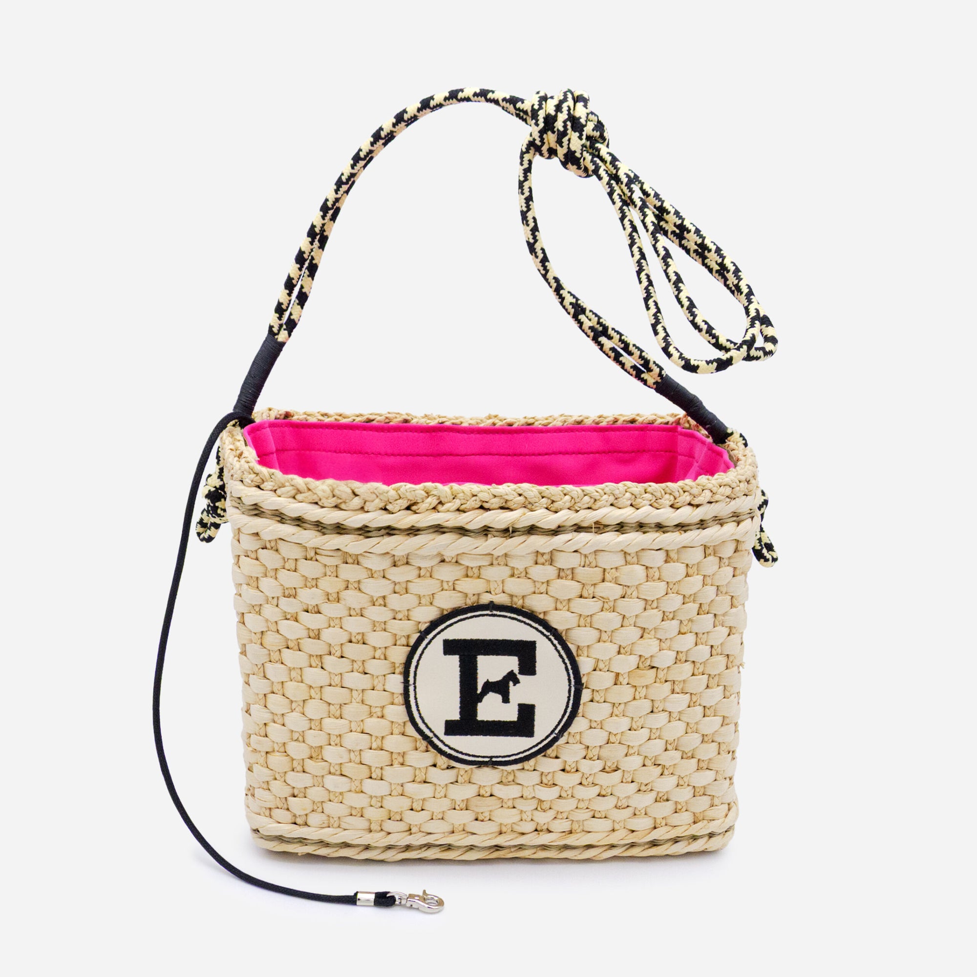 Raffia Nest Bag: Couture Hand-Woven Dog Carrier | Italian Luxury