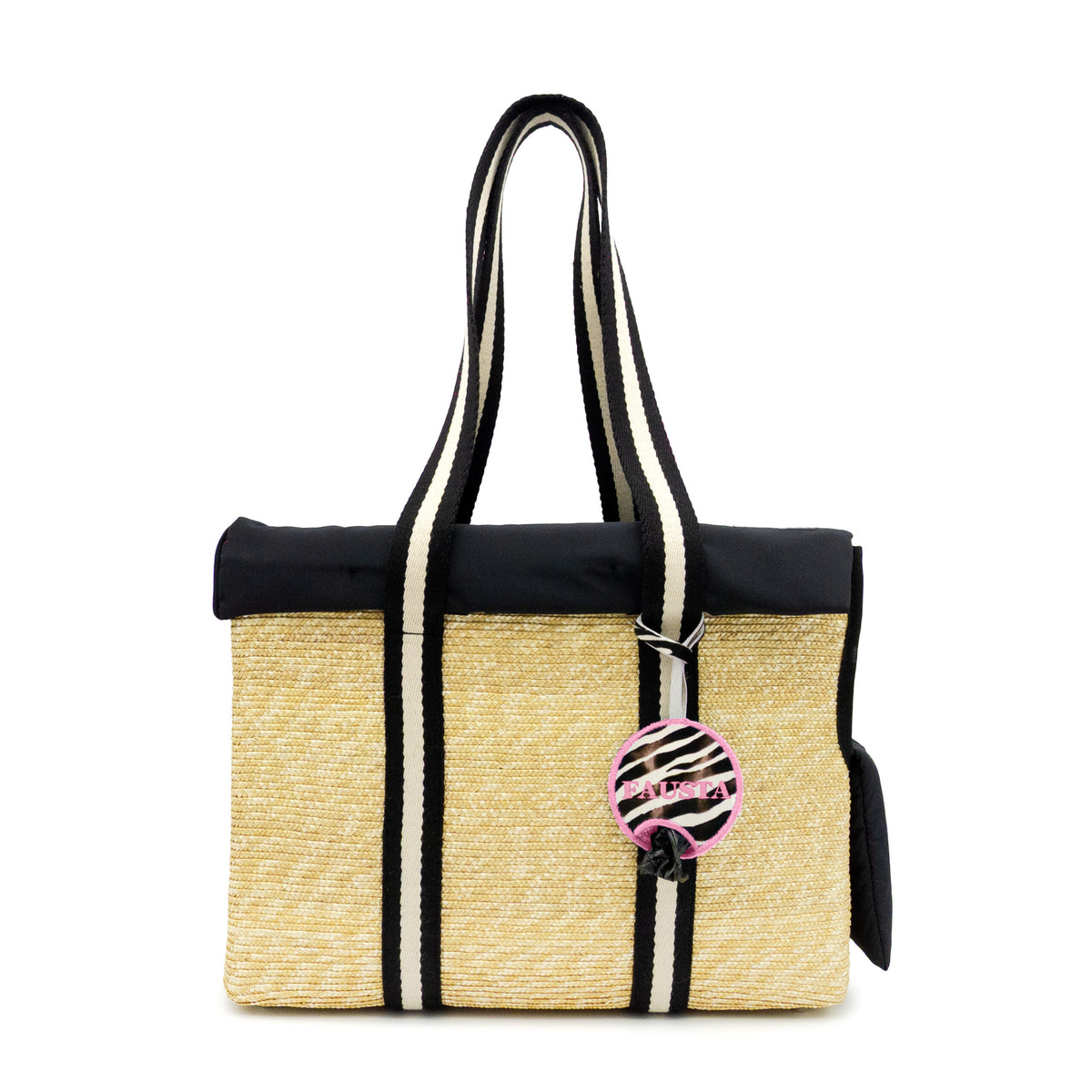 Raffia Rose: Luxury Handwoven Dog Carrier | Summer Chic