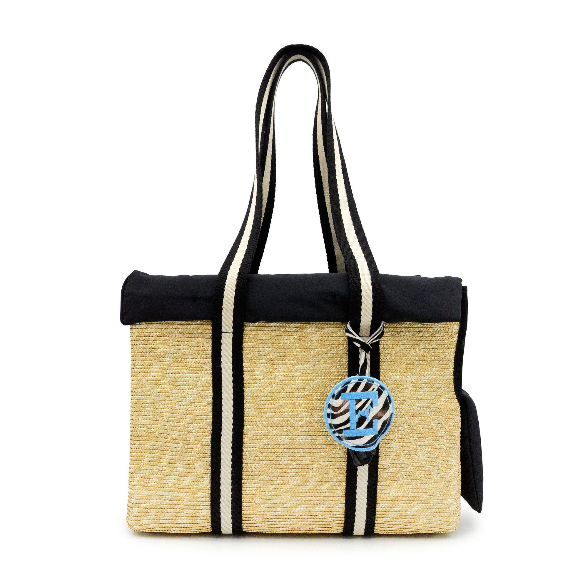 Raffia Sky: Designer Handwoven Dog Carrier | Breathable Summer Luxury