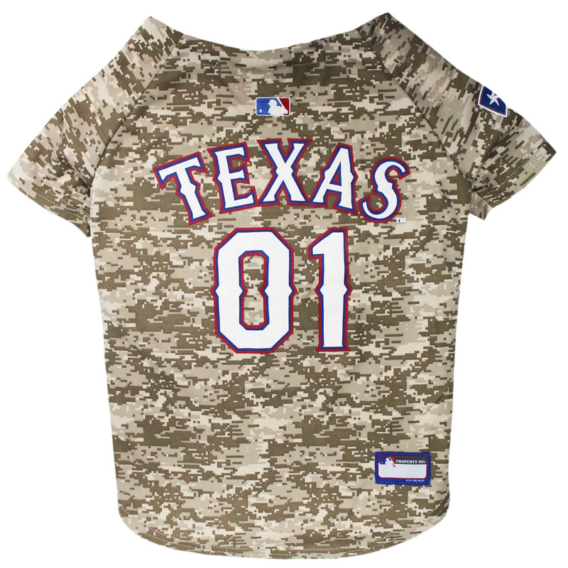 MLB Texas Rangers Camo Mesh Pet Jersey