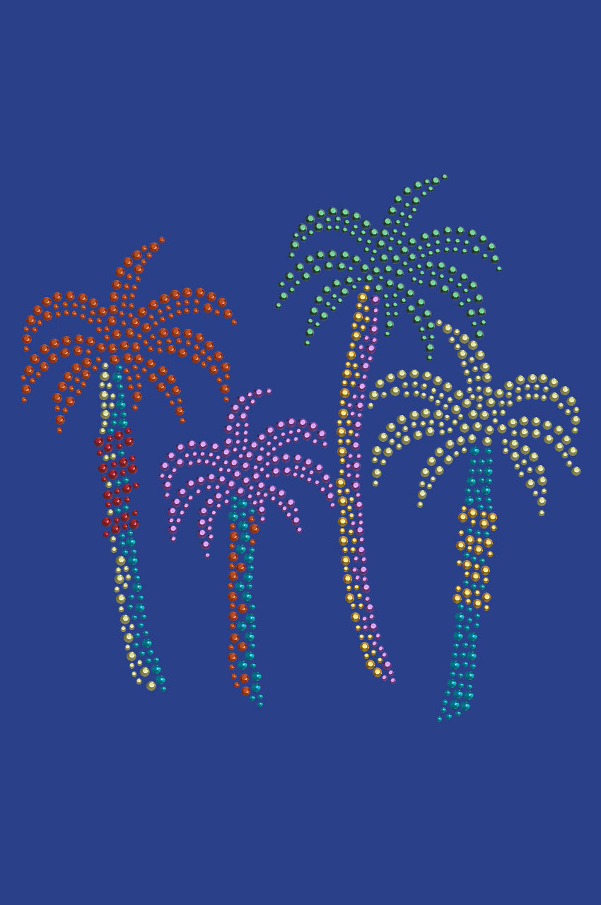 Palm Trees (Multicolor) - Womens T-shirt