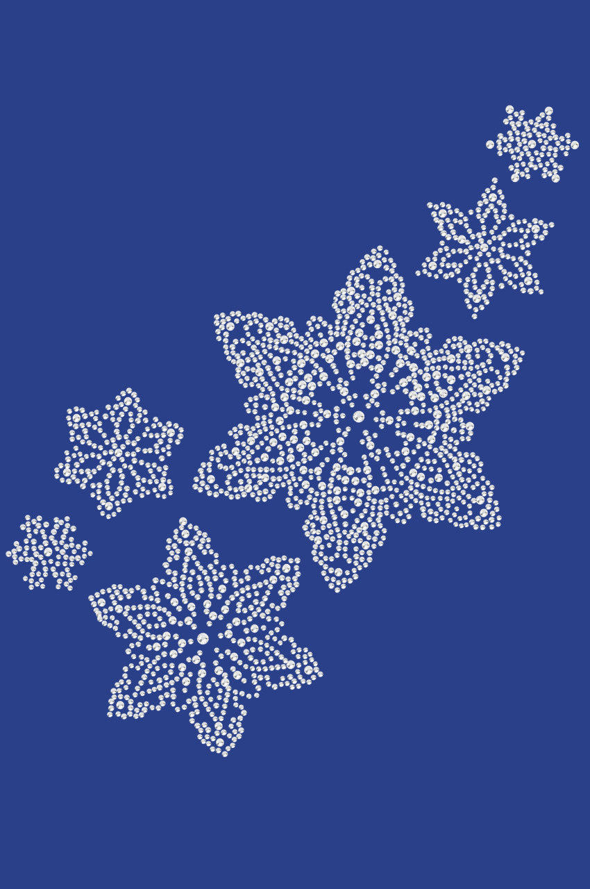 Rhinestone Snowflakes - Womens T-shirt