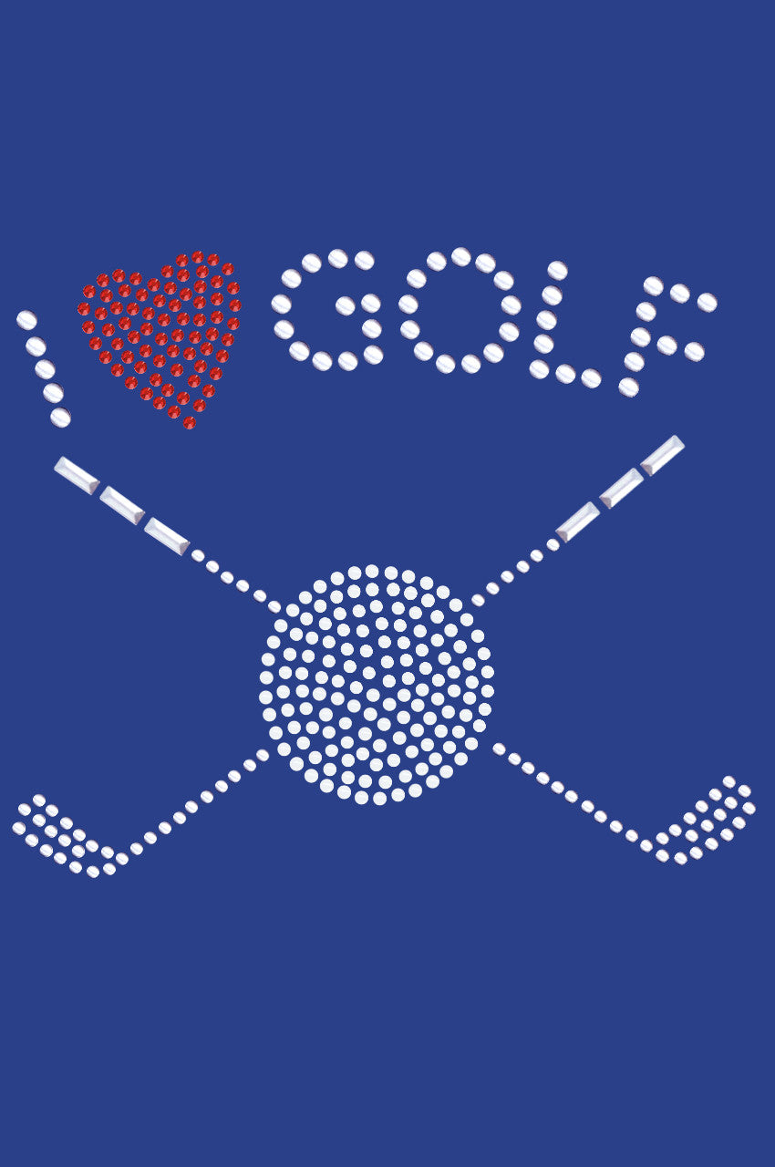 I Love Golf (Small) - Bandana