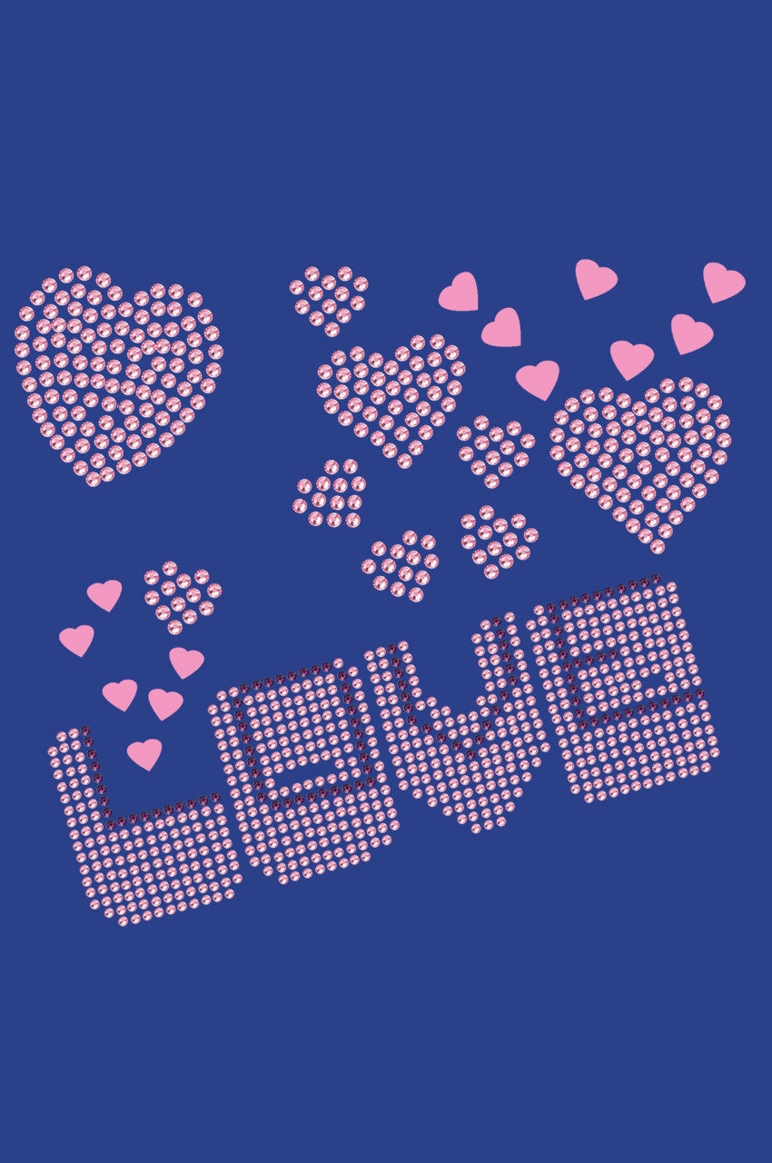Love Pink & Purple - Womens T-shirt