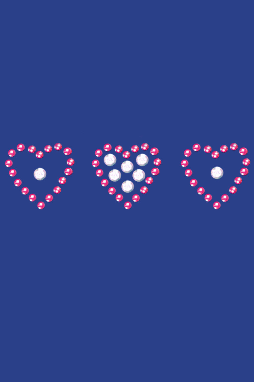 Three Little Hearts - Womens T-shirt