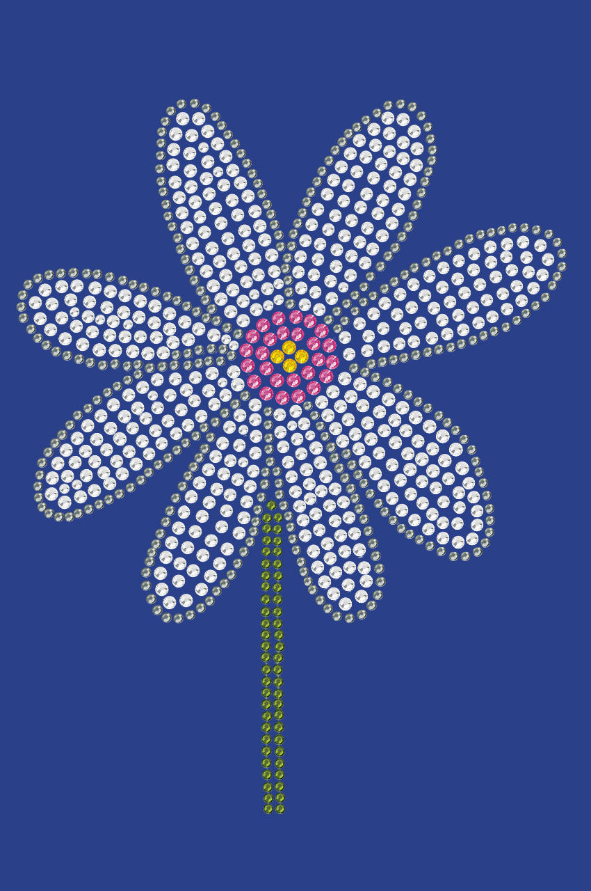 Daisy with Pink Center - Womens T-shirt