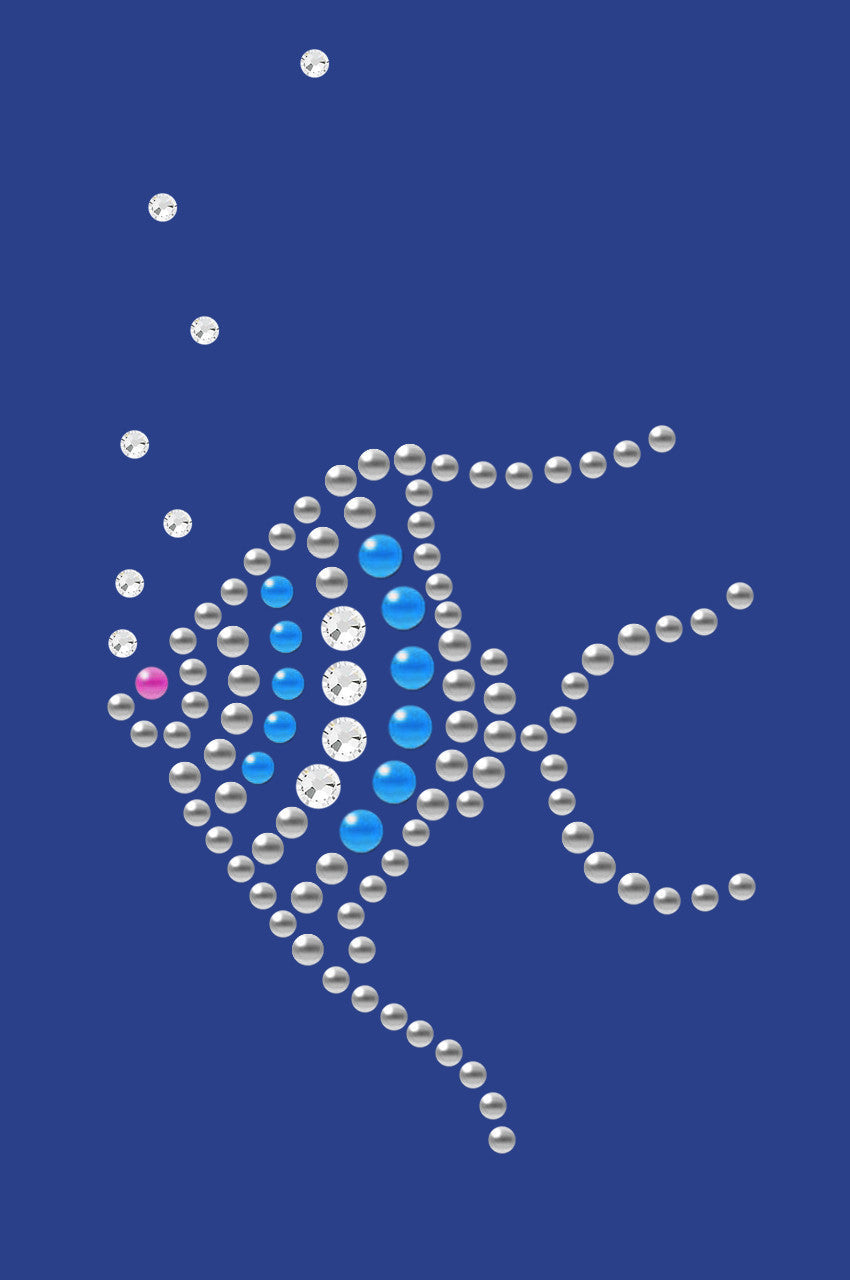 Angel Fish (Blue) - Womens T-shirt