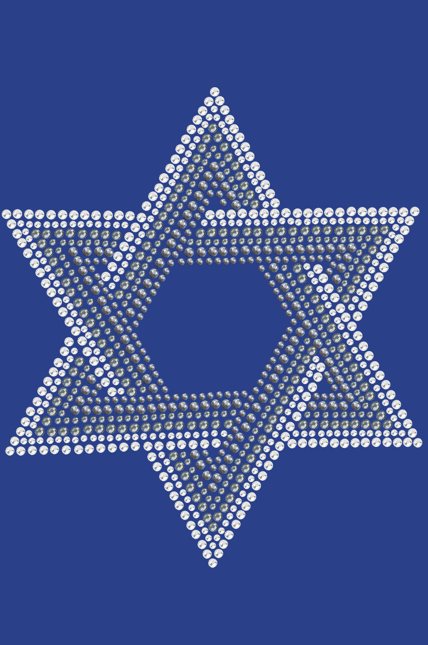 Star of David (Crystal and Gray) - Womens T-shirt