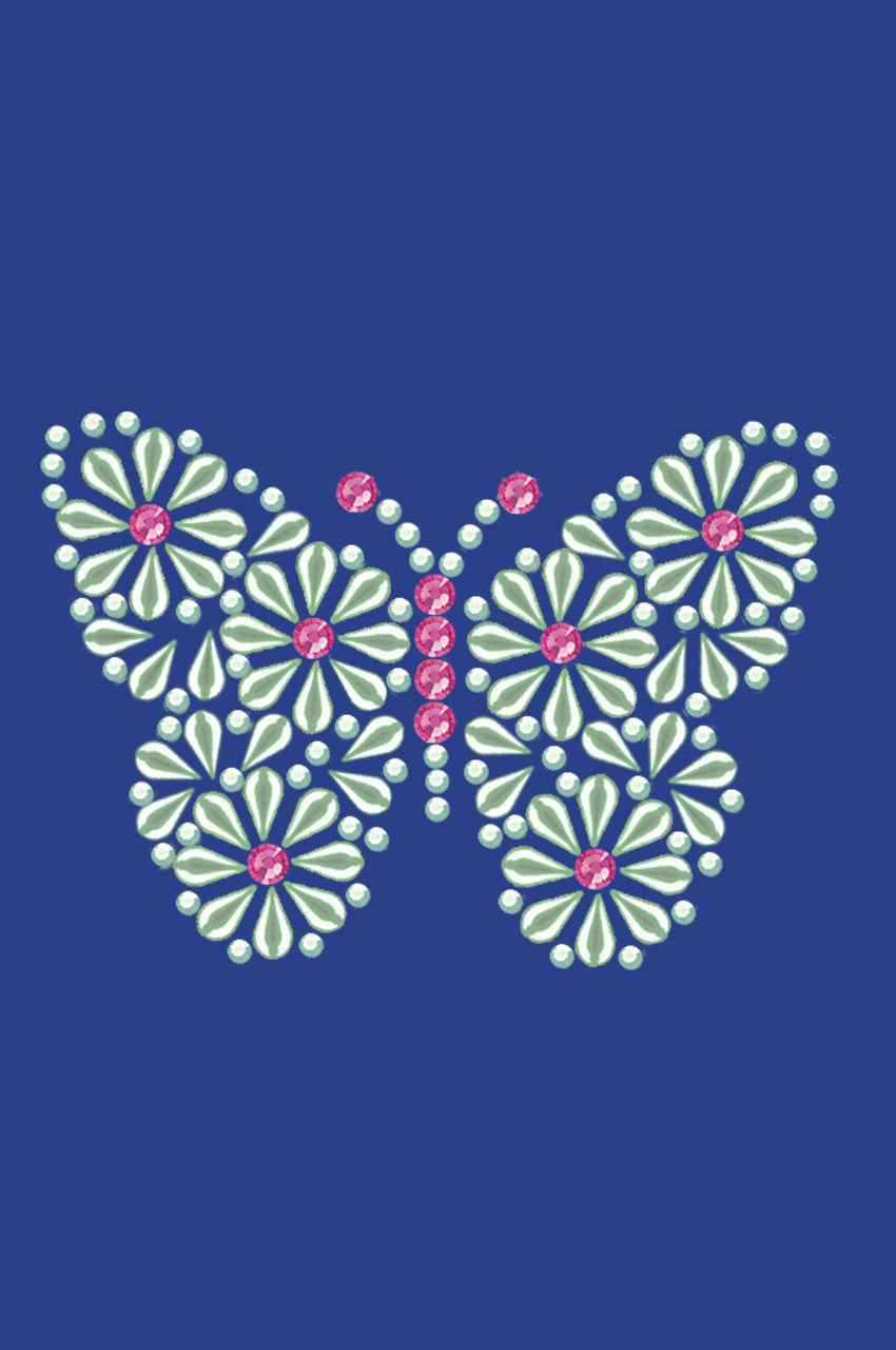 Green Nailhead Butterfly - Womens T-shirt