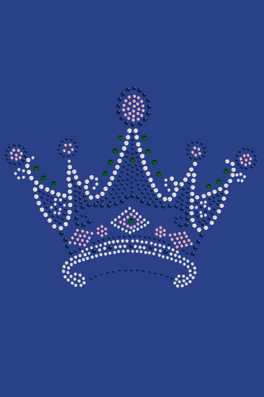 Crown 16 ( Clear, Blue, Green, & Pink)- Womens T-shirt