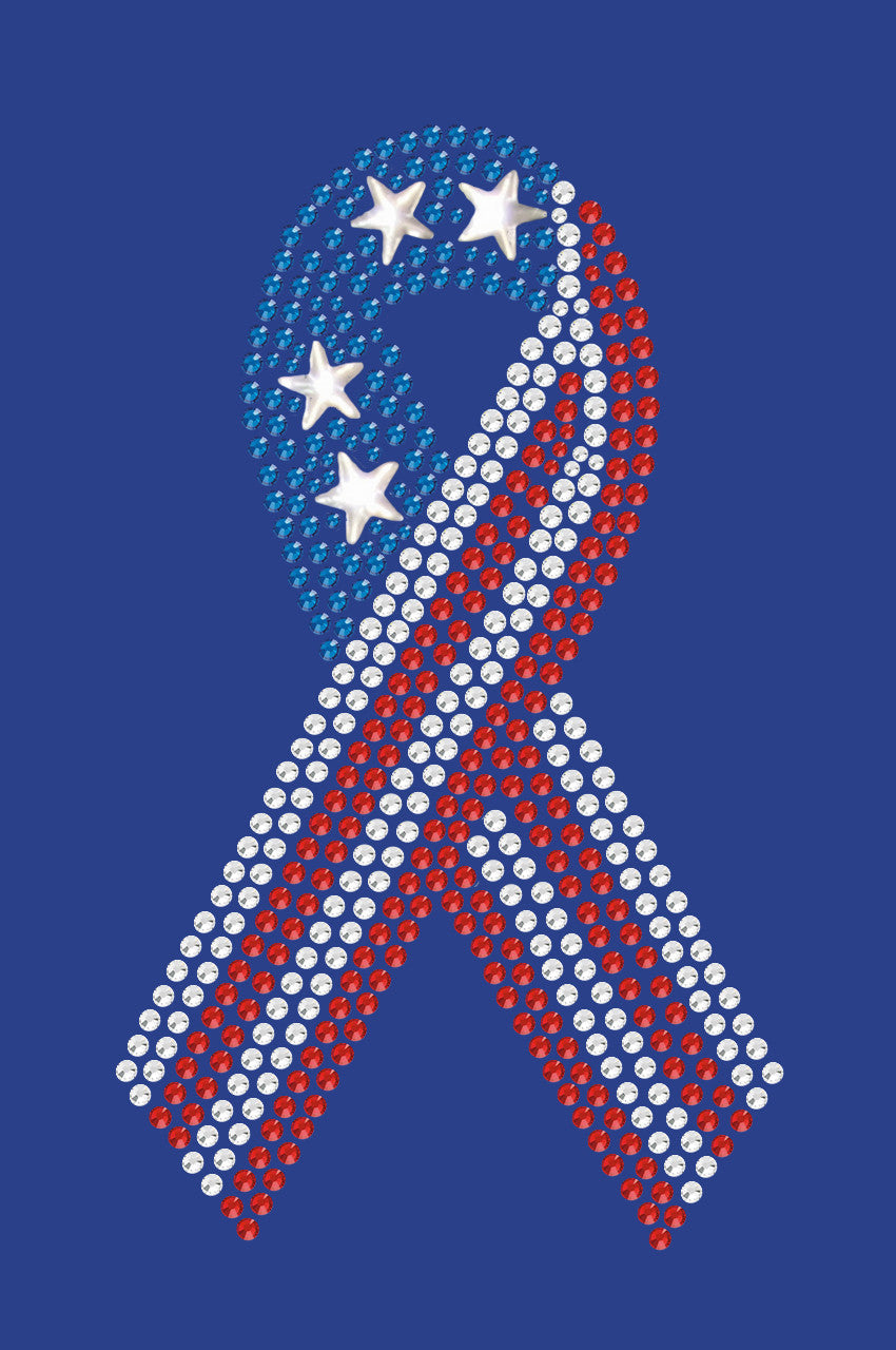 Ribbon (Red, White, & Blue) - Women's T-shirt