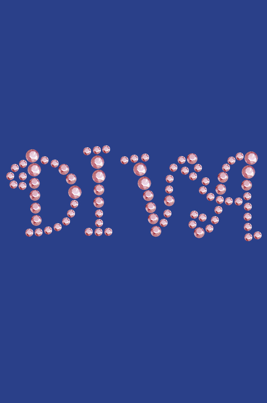 Diva (Pink Rhinestuds) - Womens T-shirt