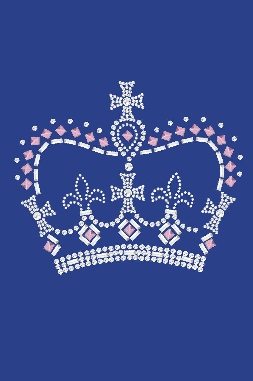 Crown 15 ( Pink, Silver & Clear) - Womens T-shirt