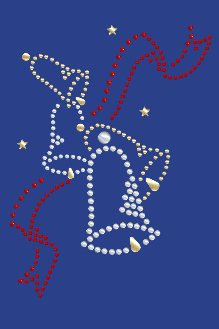 Nailhead Christmas Bells - Womens T-shirt