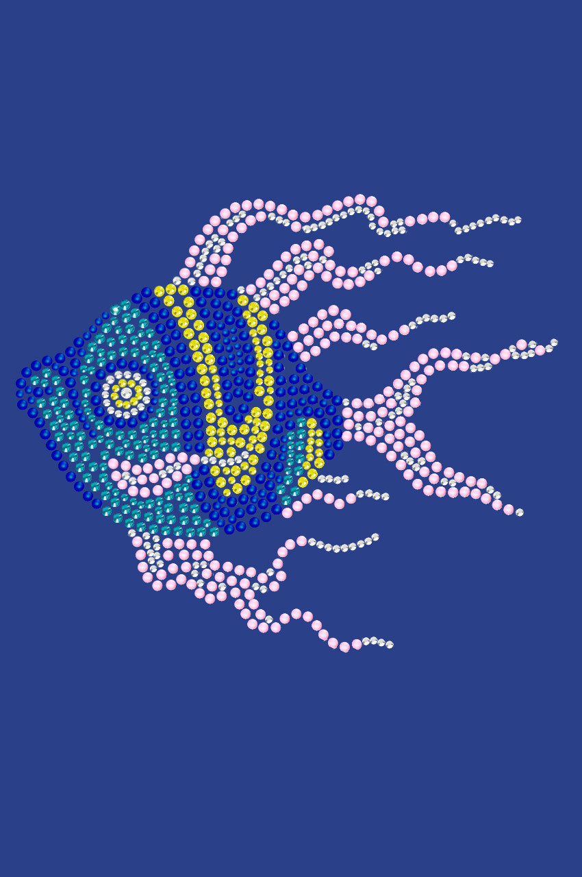 Fish (Pink & Blue) - Womens T-shirt