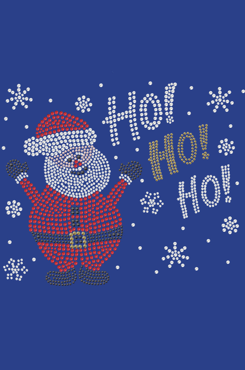 Ho Ho Santa with Snowflakes - Women's Tee