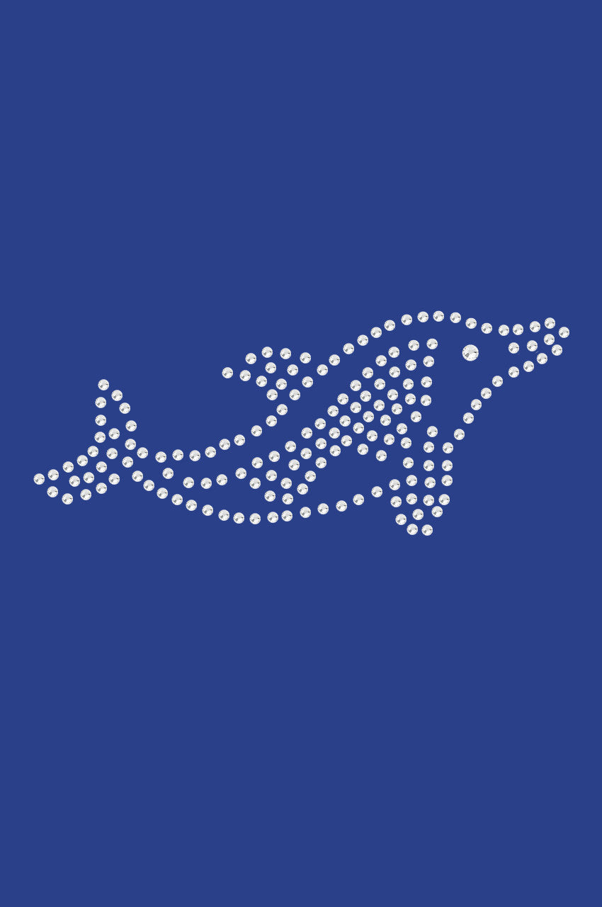 Dolphin (Rhinestone) - Womens T-shirt