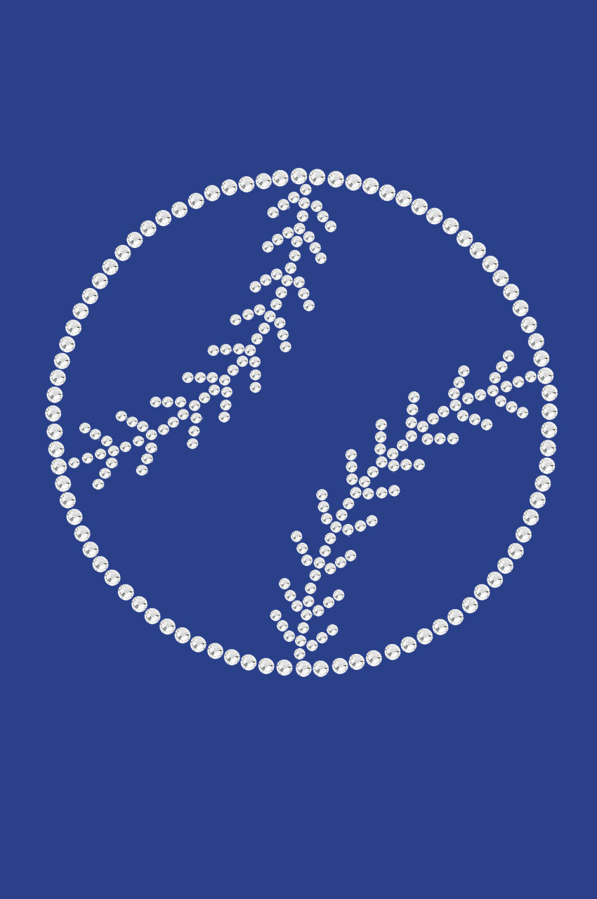 Baseball (Rhinestone Outline) - Women's Tee