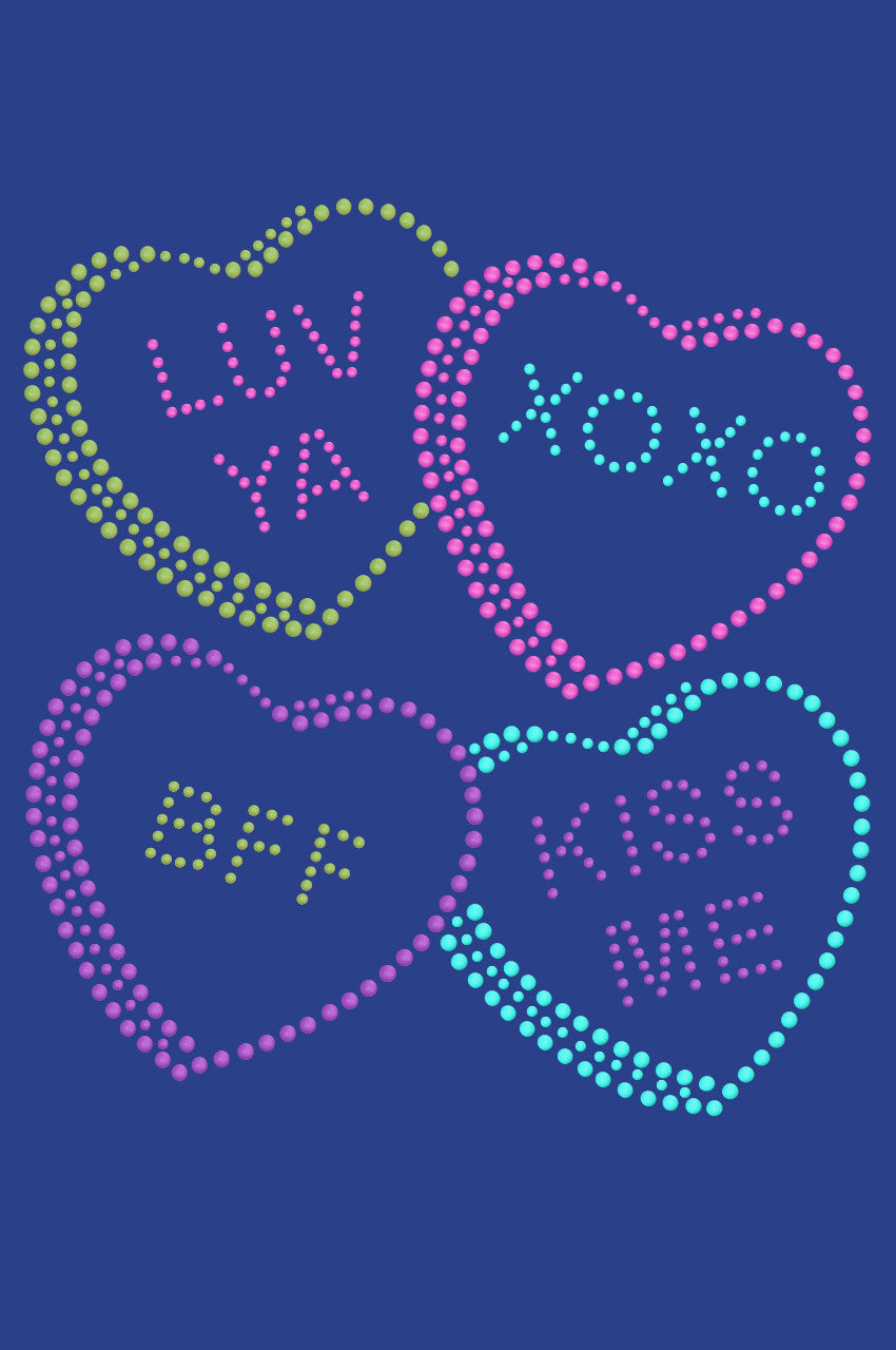 Candy Conversation Hearts 2 - Womens T-shirt
