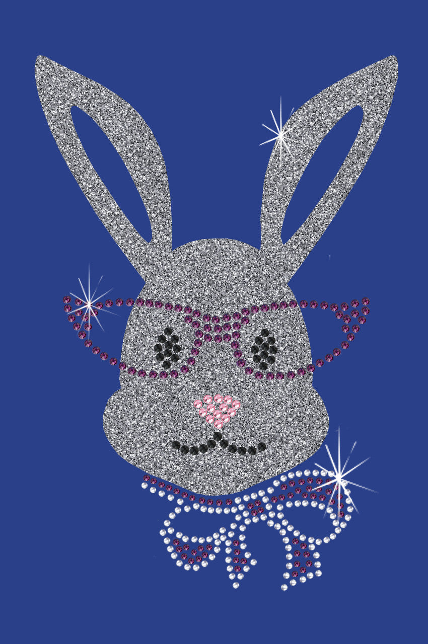 Girl Bunny with Glasses and Bow - Women's Tee