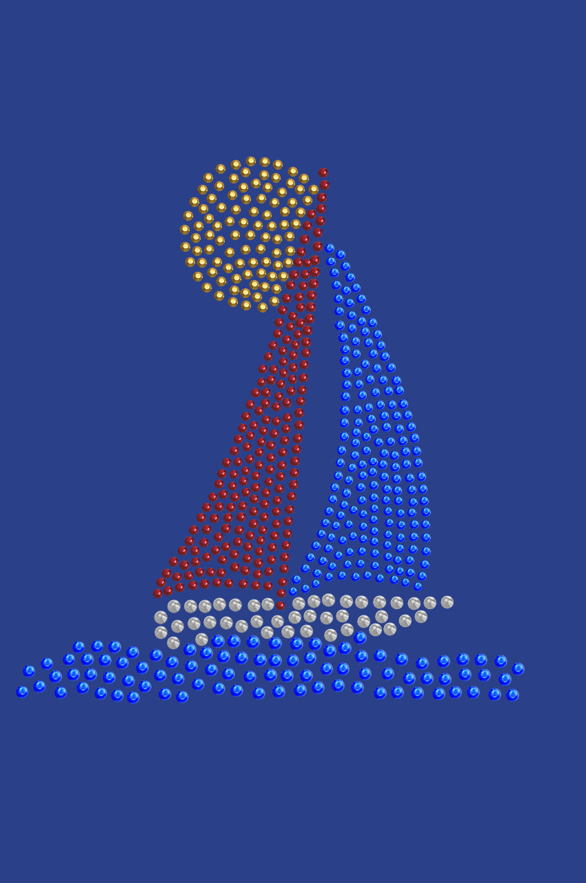 Sailboat (Rhinestud) - Women's T-shirt