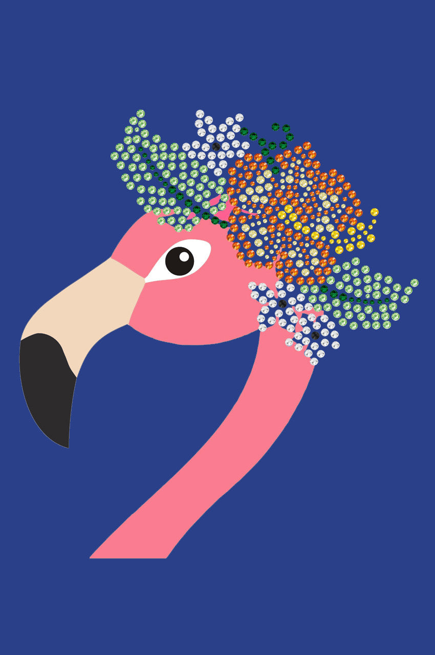 Flamingo with Flowers - Womens Tee