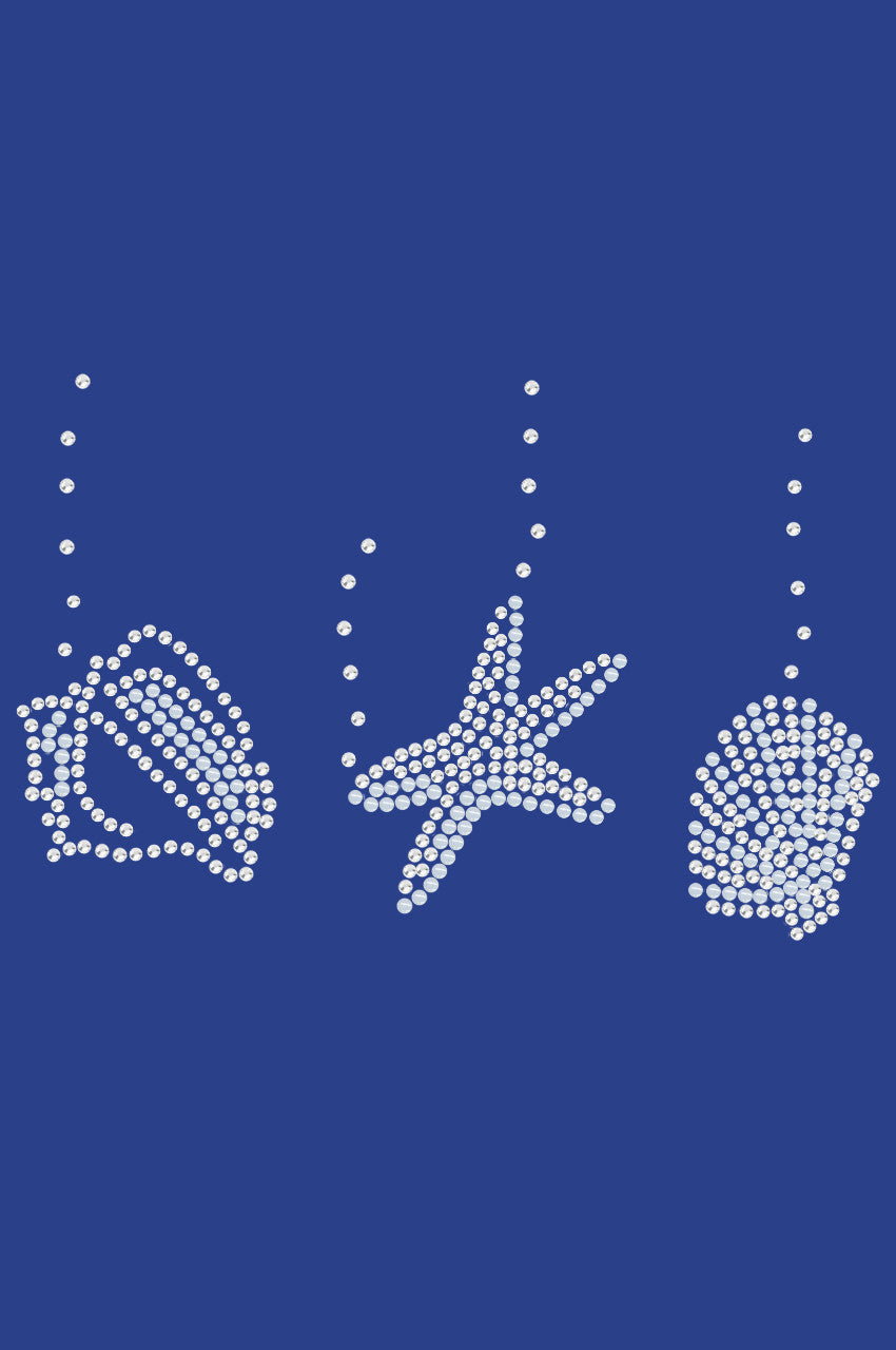 Sea Shells (White Pearl) - Womens T-shirt