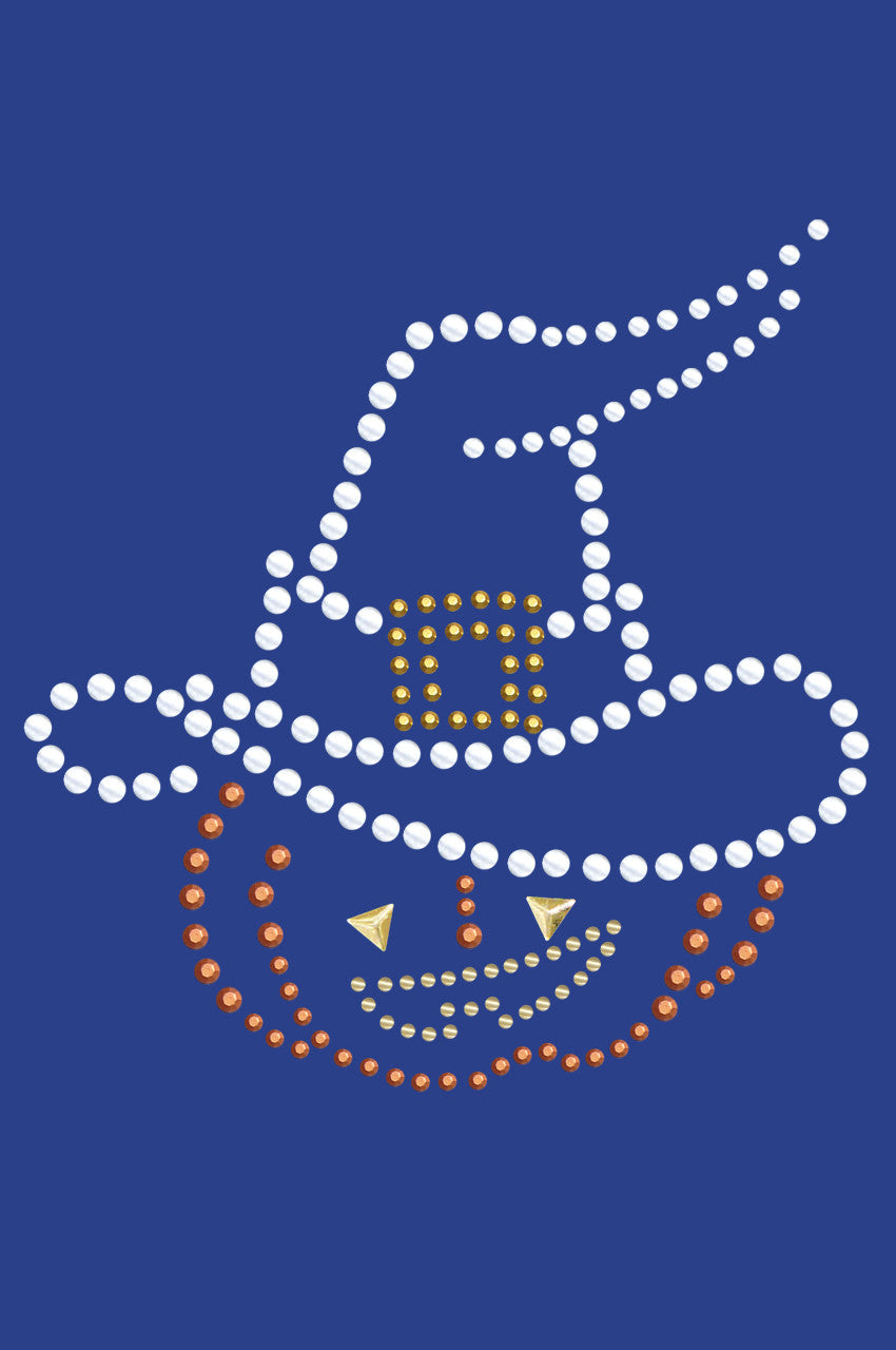 Pumpkin with Witch Hat - Women's T-shirt