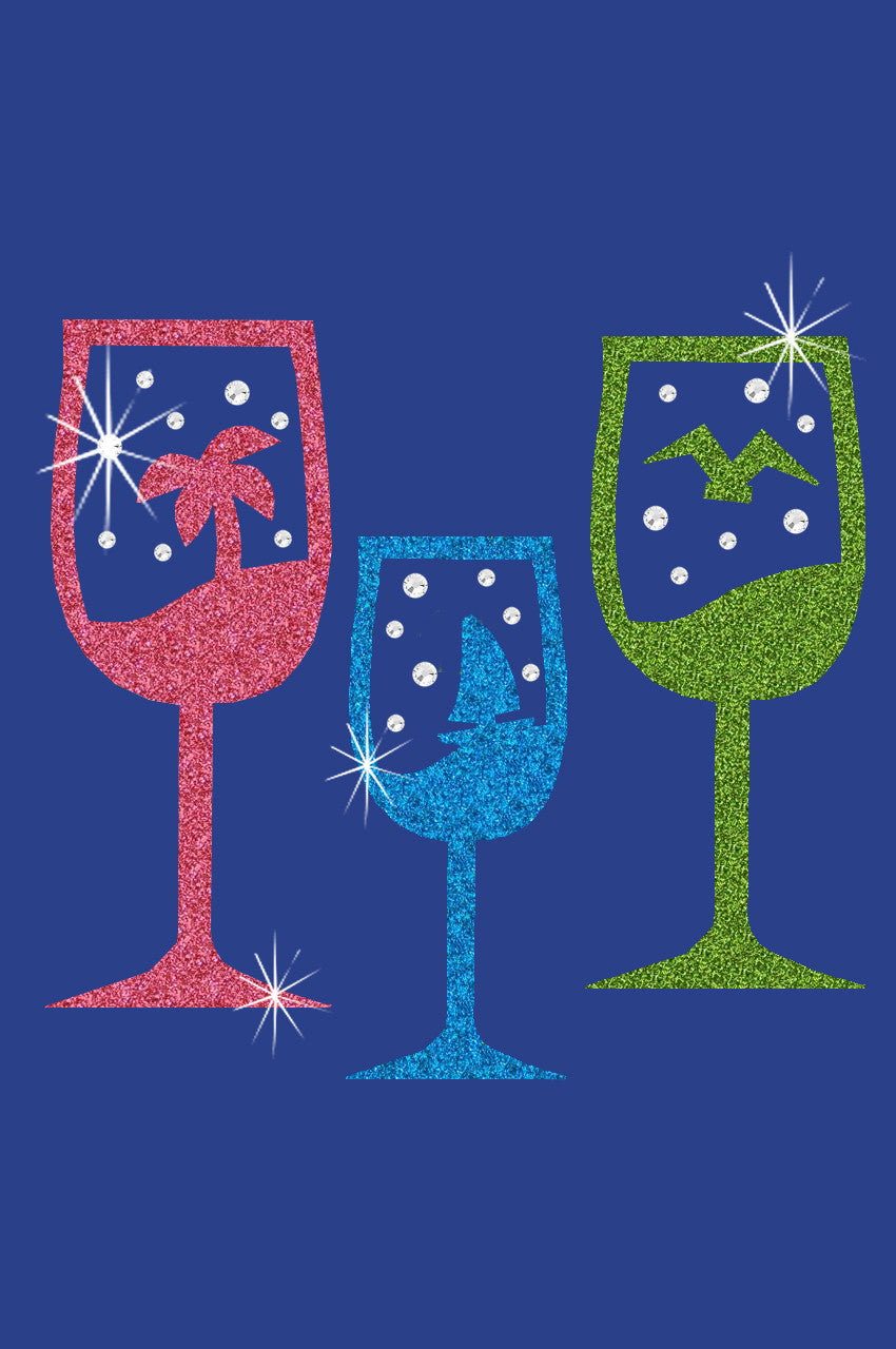 Tropical Glitter Cocktails - Womens Tee