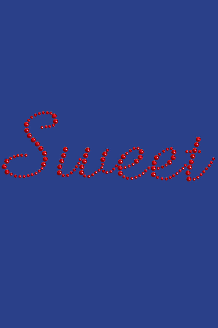 Sweet (Red Rhinestuds) - Bandanna