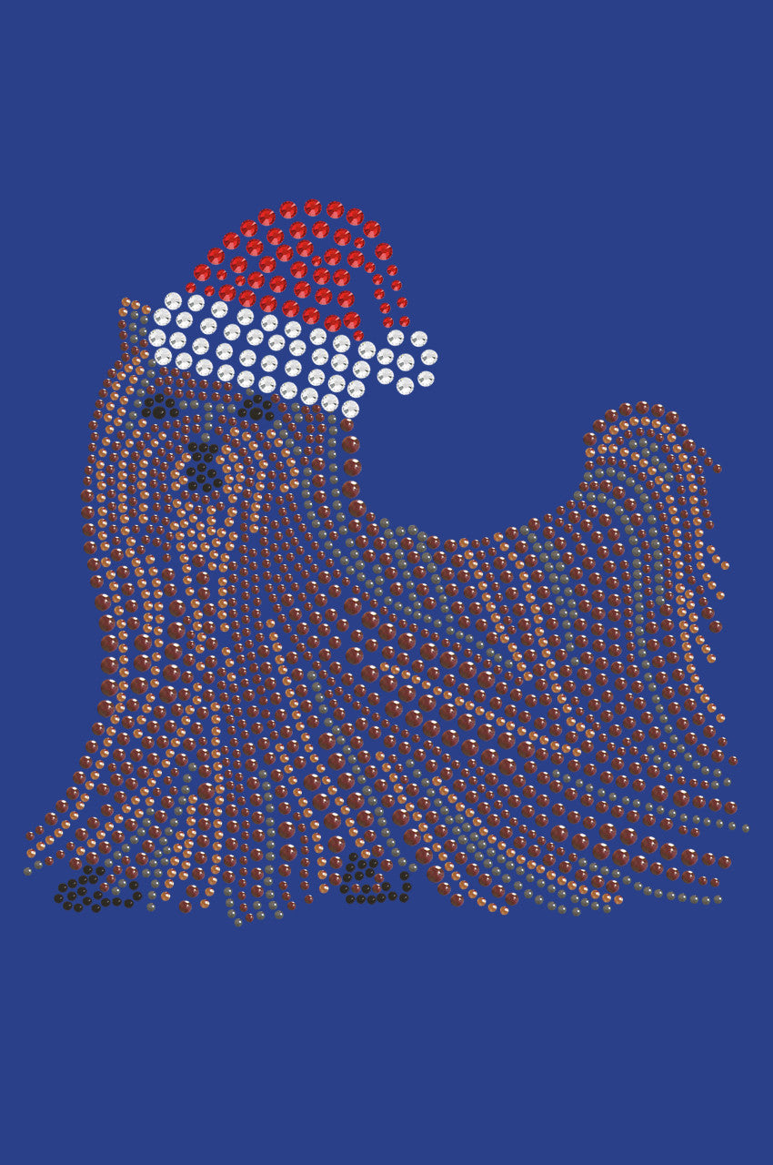 Yorkie with Santa Hat - Women's T-shirt