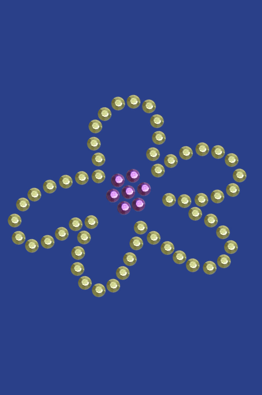 Lime & Purple Flower - Womens T-shirt