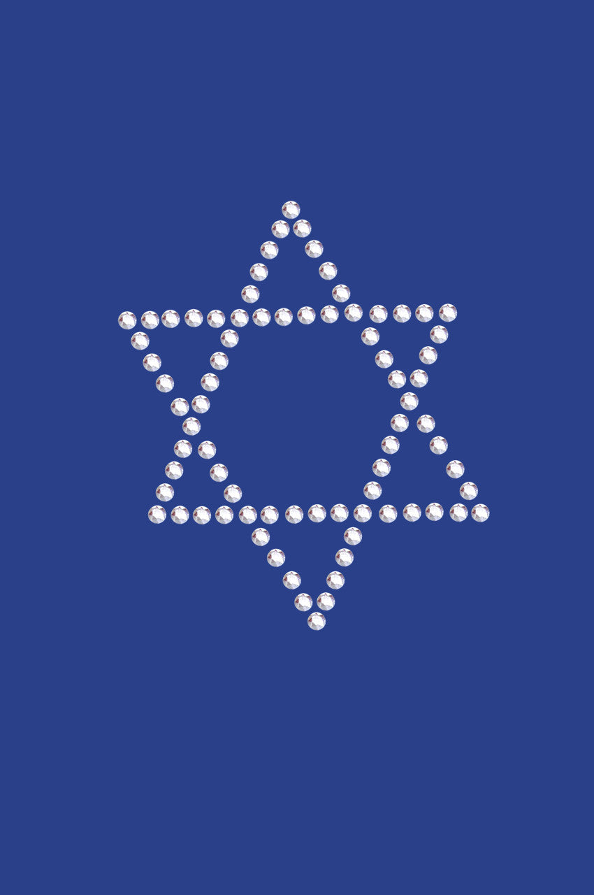 Star of David - Small (Rhinestud) - Womens T-shirt