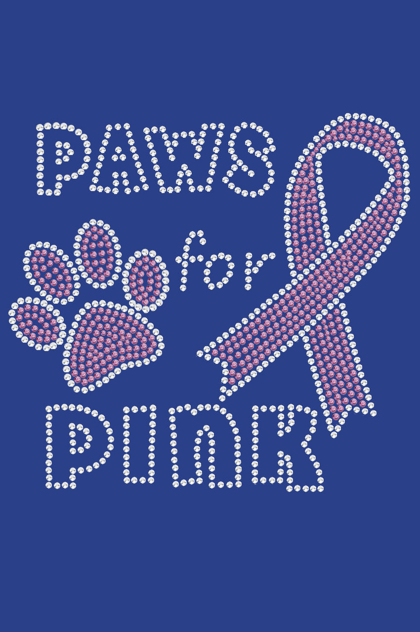 Paws for Pink - Womens T-shirt