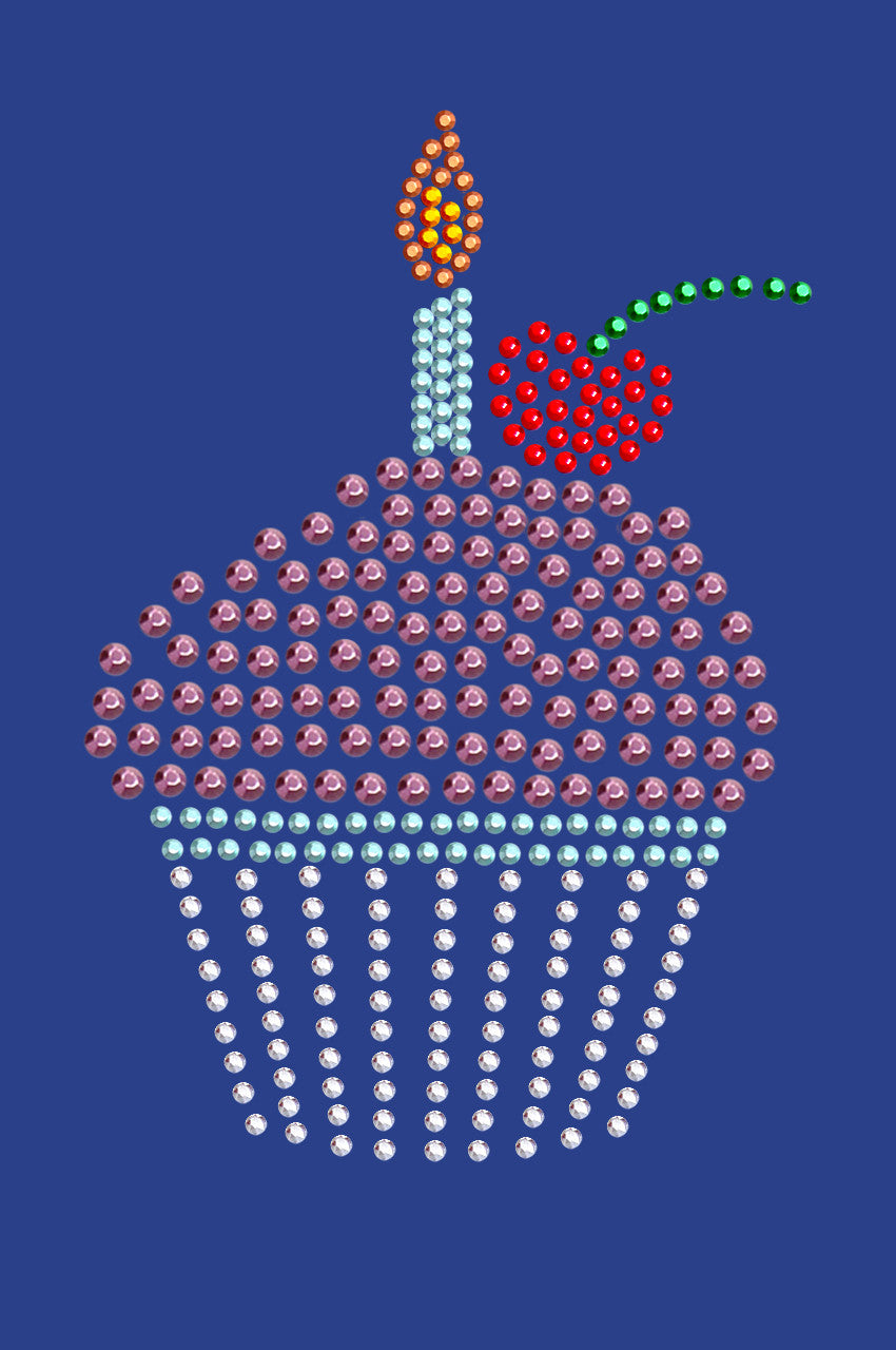 Cupcake with Candle - Women's T-shirt