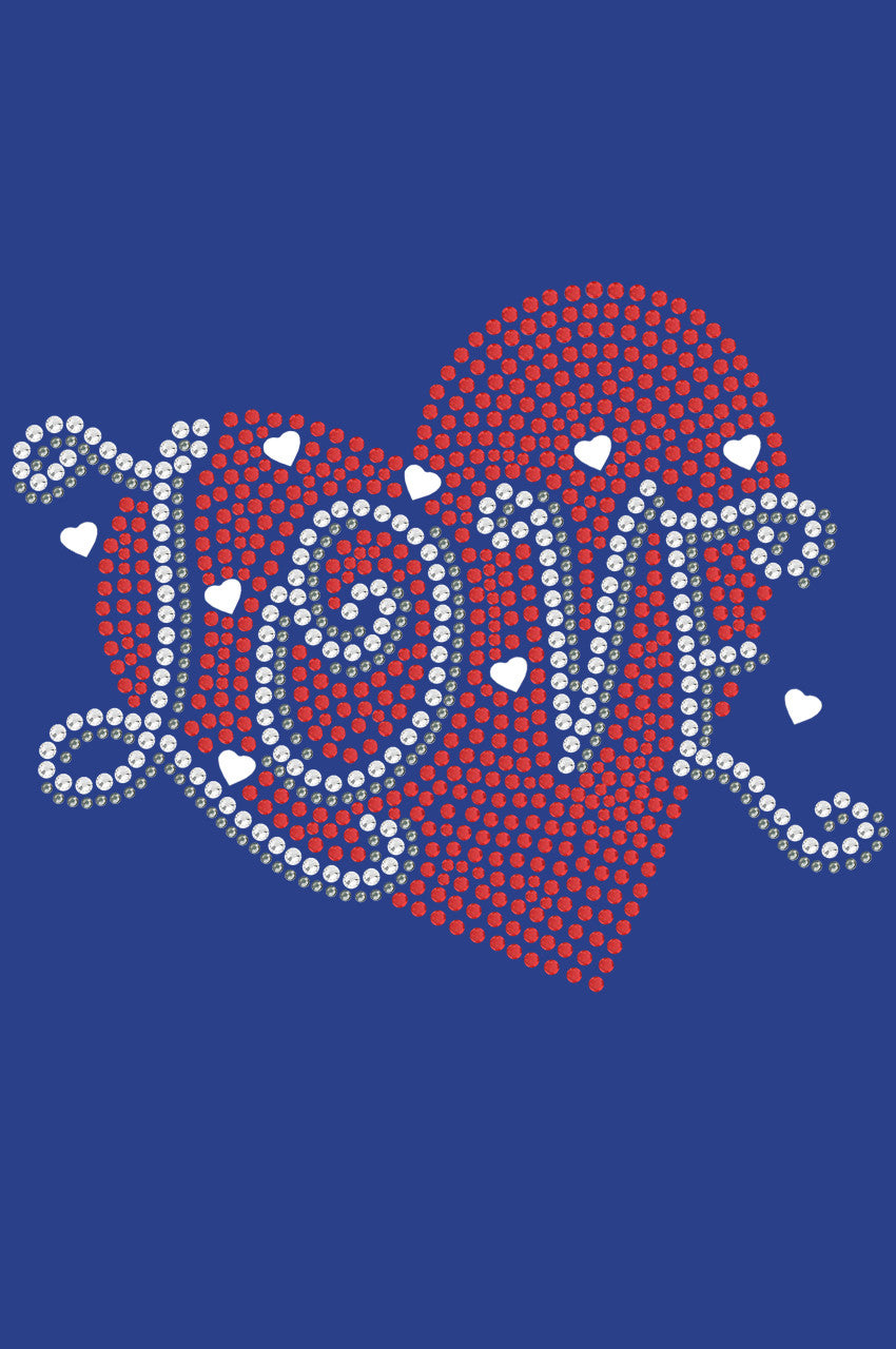 Love Red Heart - Womens T-shirt